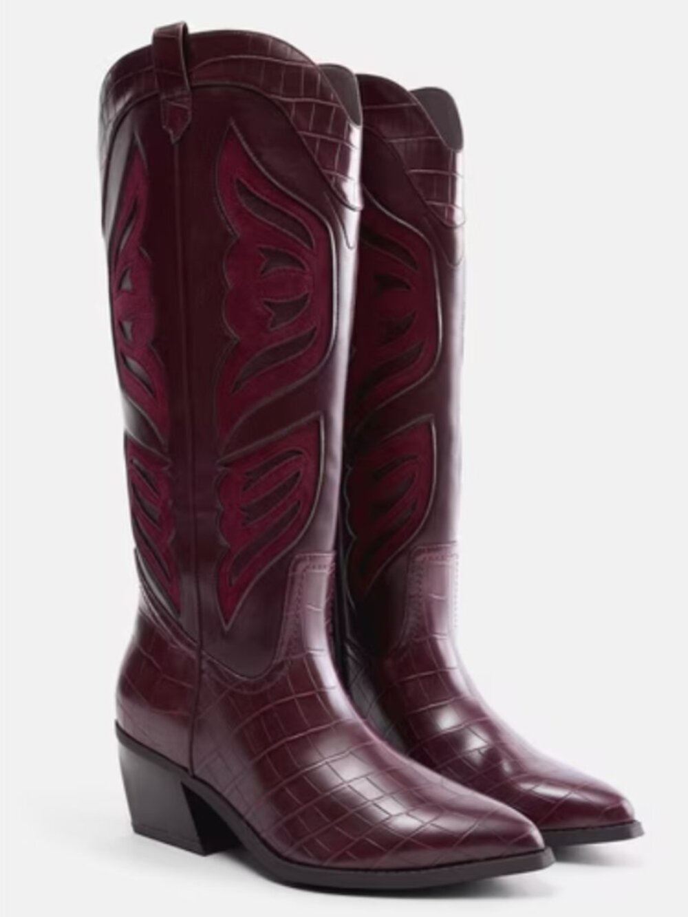 Madden NYC Butterfly Western Knee-High Boots Sz 9B